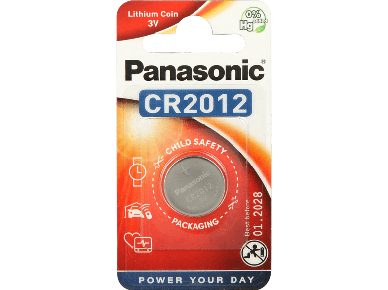 PANASONIC BATTERY Pile CR2012 Lithium Coin 3V (106010665)