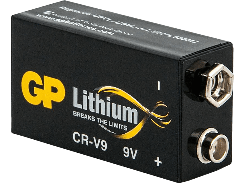 GP BATTERIES Pile lithium 9V CR-V9 (GPCRV9SDE)