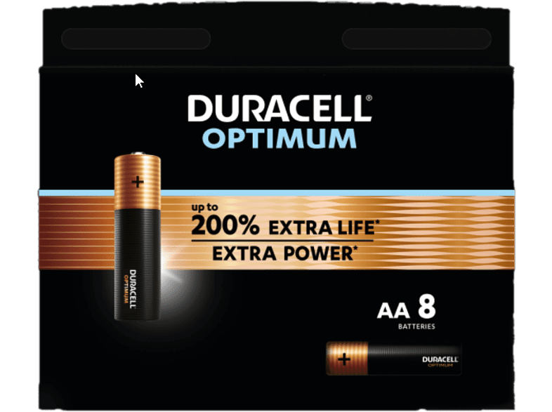 DURACELL Piles AA Alcalines Optimum Pack 8 (5000394137684)