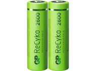 GP BATTERIES Piles AA rechargeables ReCyko 2600 mAh 2 pièces (GP270AAHCE-2WB2)