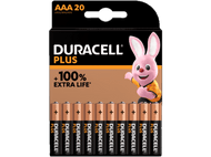 DURACELL Piles AAA Alcalines Plus Pack 20 (5000394141087)