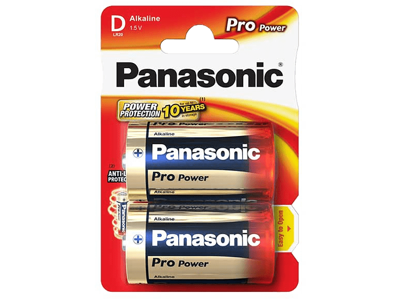 PANASONIC BATTERY Piles alcaline LR20PPG 2 pack