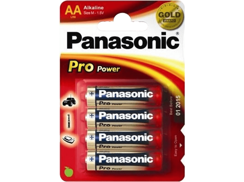 PANASONIC BATTERY Piles alcaline LR6PPG 4 pack