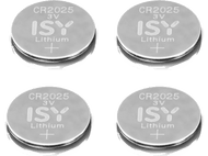 ISY Piles CR2025 4 Pack (IBA-2025)