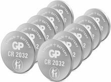 Charger l&#39;image dans la galerie, GP BATTERIES Piles Lithium CR2032 10 pack (GPCR032-C10)
