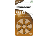 PANASONIC BATTERY Piles PR312 6 pack