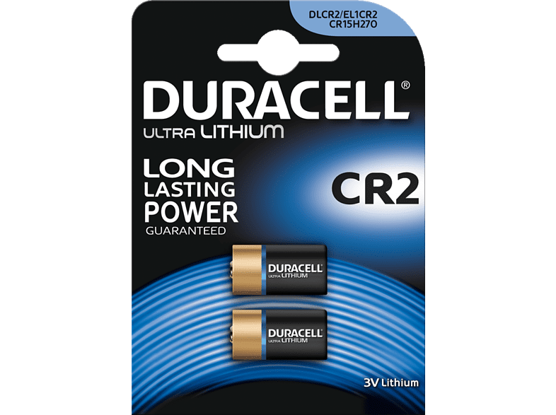 DURACELL Piles Ultra Lithium CR2 2 pack
