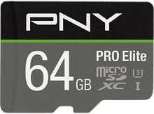 Charger l&#39;image dans la galerie, PNY Carte mémoire microSD PRO Elite 64 GB (PNYPSDU64GV311)
