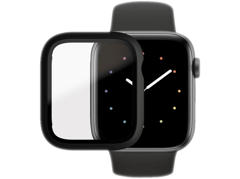PANZERGLASS Protection d'écran Full Body Apple Watch 4 / 5 / 6 / SE (44 mm) Noir (PZ-3641)