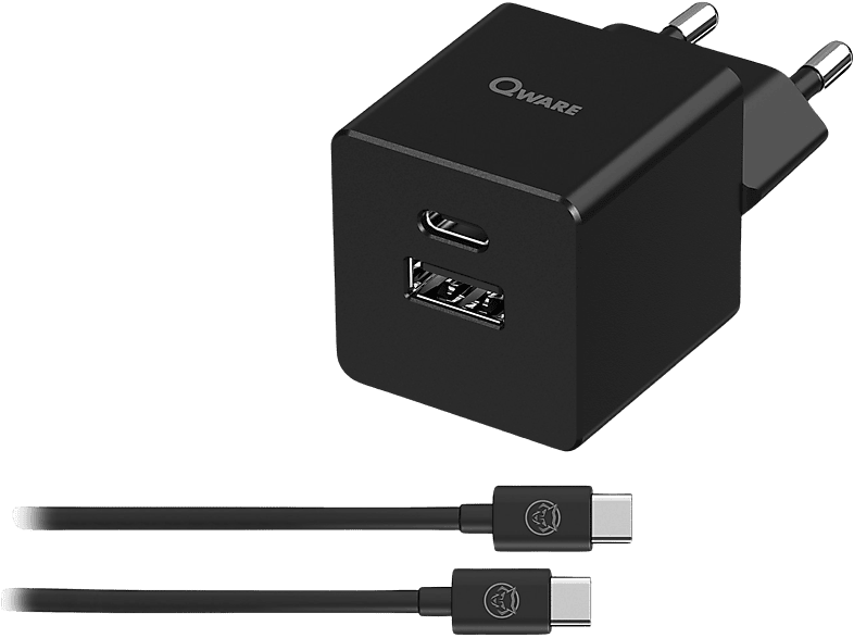 QWARE Chargeur USB-C pour Switch PD 20 W Noir (QW NSW-2020)