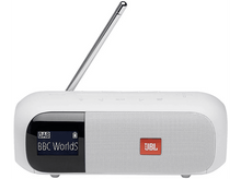 Charger l&#39;image dans la galerie, JBL Radio portable Bluetooth DAB+ Tuner 2 Blanc (JBLTUNER2WHT)

