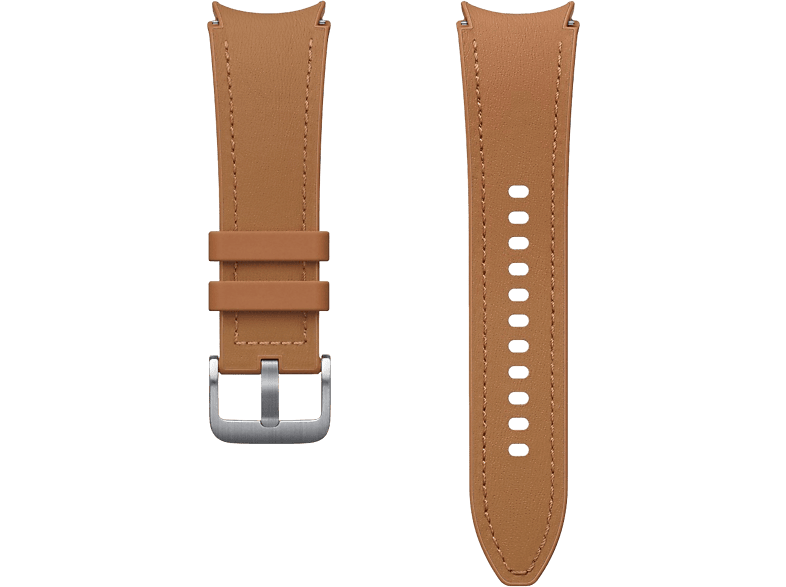 SAMSUNG Bracelet Hybrid Vegan Leather Band pour Galaxy Watch 4 / 5 / 6 S/M Camel (ET-SHR95SDEGEU)