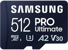 Charger l&#39;image dans la galerie, SAMSUNG Carte mémoire microSD Pro Ultimate 512 GB avec adaptateur SD (MB-MY512SA/WW)

