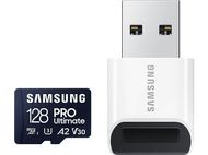 SAMSUNG Carte mémoire microSD Pro Ultimate 128 GB avec adaptateur SD (MB-MY128SB/WW)