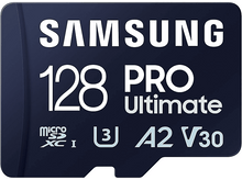 Charger l&#39;image dans la galerie, SAMSUNG Carte mémoire microSD Pro Ultimate 128 GB avec adaptateur SD (MB-MY128SB/WW)
