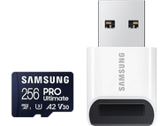 SAMSUNG Carte mémoire microSD Pro Ultimate 256 GB avec adaptateur SD (MB-MY256SB/WW)