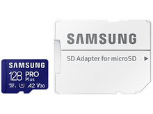Charger l&#39;image dans la galerie, SAMSUNG Carte mémoire PRO Plus microSDXC 128 GB UHS-I (MB-MD128SA/EU)
