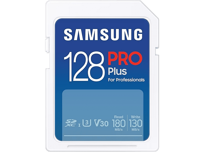 SAMSUNG Carte mémoire SD Pro Plus 128 GB (2023) (MB-SD128S/EU)