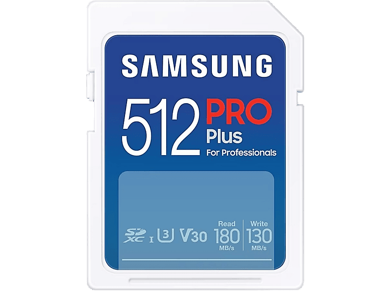 SAMSUNG Carte mémoire SDXC Pro Plus 2023 512 GB (MB-SD512S/EU)