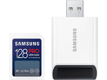 Charger l&#39;image dans la galerie, SAMSUNG Carte mémoire SDXC Pro Ultimate 128 GB avec adaptateur (MB-SY128SB/WW)
