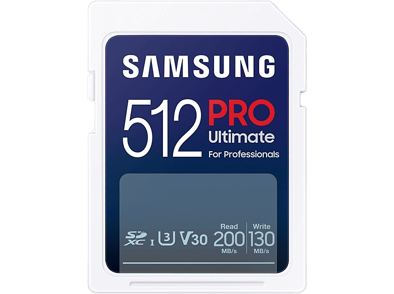 SAMSUNG Carte mémoire SDXC Pro Ultimate 512 GB avec adaptateur (MB-SY512SB/WW)