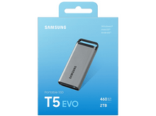 Charger l&#39;image dans la galerie, SAMSUNG Disque dur Externe SSD portable T5 EVO 2 TB Gris (MU-PM2T0G/WW)
