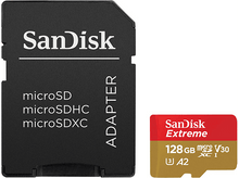 Charger l&#39;image dans la galerie, SANDISK Carte mémoire Extreme microSDXC 128 GB (00121586)
