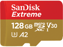 Charger l&#39;image dans la galerie, SANDISK Carte mémoire Extreme microSDXC 128 GB (00121586)
