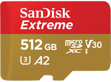Charger l&#39;image dans la galerie, SANDISK Carte mémoire Extreme microSDXC 512 GB (00121589)
