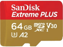 Charger l&#39;image dans la galerie, SANDISK Carte mémoire microSDHC Extreme Plus 64 GB UHS-III (00214500)
