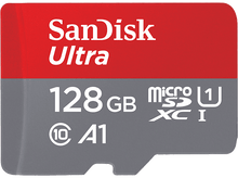 Charger l&#39;image dans la galerie, SANDISK Carte mémoire microSDHC Ultra 128 GB Class 10 UHS-I (SDSQUAB-128G-GN6IA)
