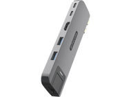 SITECOM Adaptateur multiport 6-en-2 pour Magsafe Macbook Air Argenté / Noir (AC-1001)