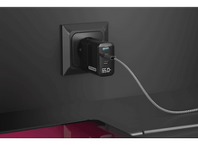 Charger l&#39;image dans la galerie, SITECOM Chargeur USB-A / USB-C LED 65 W PD Noir (CH-1002)
