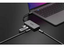 Charger l&#39;image dans la galerie, SITECOM Hub Pro USB-C vers USB-A et USB-C Argenté / Noir (CN-5013)
