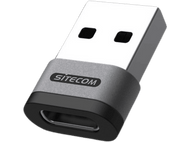 SITECOM Nano adaptateur USB-A vers USB-C Argenté / Noir (AD-1014)