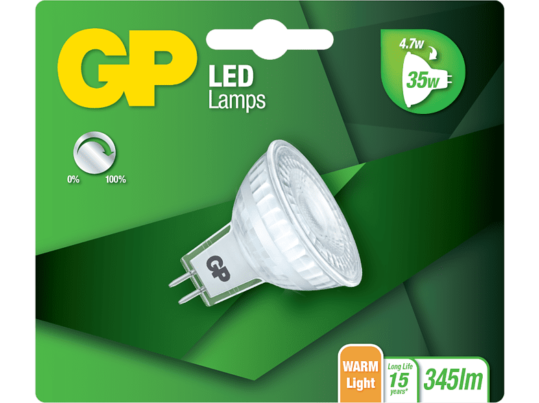 GP LIGHTING Ampoule Blanc chaud MR16 4.7 W (084983-LDCE1)