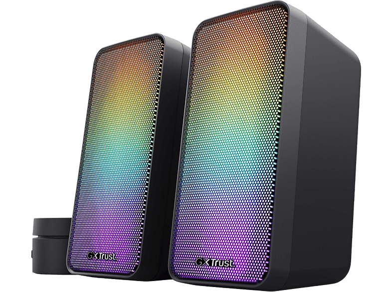 TRUST Haut-parleurs PC GXT 611 Wezz Pulsation Éclairage RGB Noir (24587)