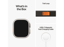 Charger l&#39;image dans la galerie, APPLE Watch Ultra GPS + Cellular 49 mm Boîtier en titane, Bracelet Trail Noir/Gris M/L (MQFX3NF/A)
