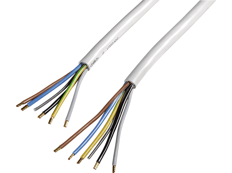 XAVAX Câble d'alimentation type H05VV-F pour cuisinières électriques 1.5 m Blanc (00220796)